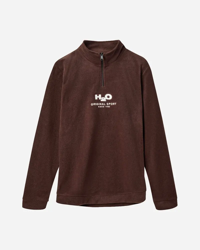 Blåvand Ii Fleece Half Zip - Dark Oak