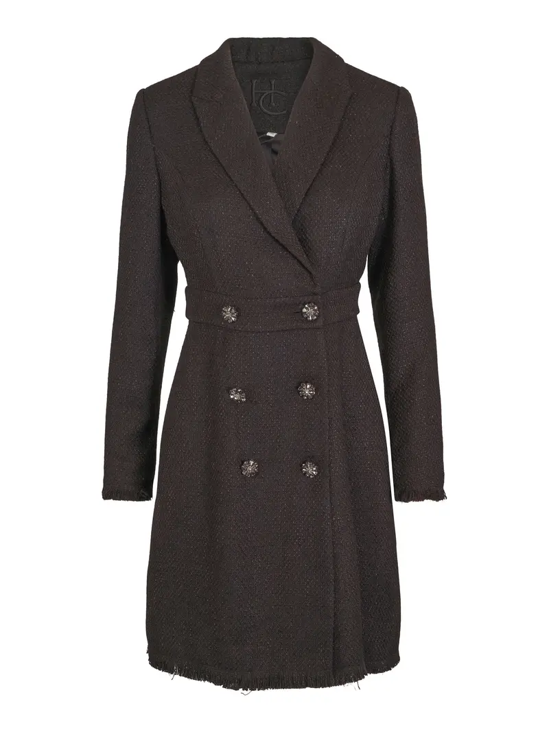Blazer fringe dress Black