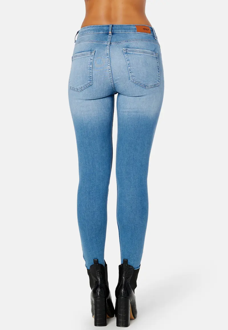 Blush Mid Ankle Zip Denim