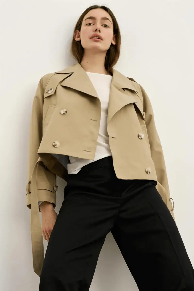 Bobby Canvas Trenchjacket Beige