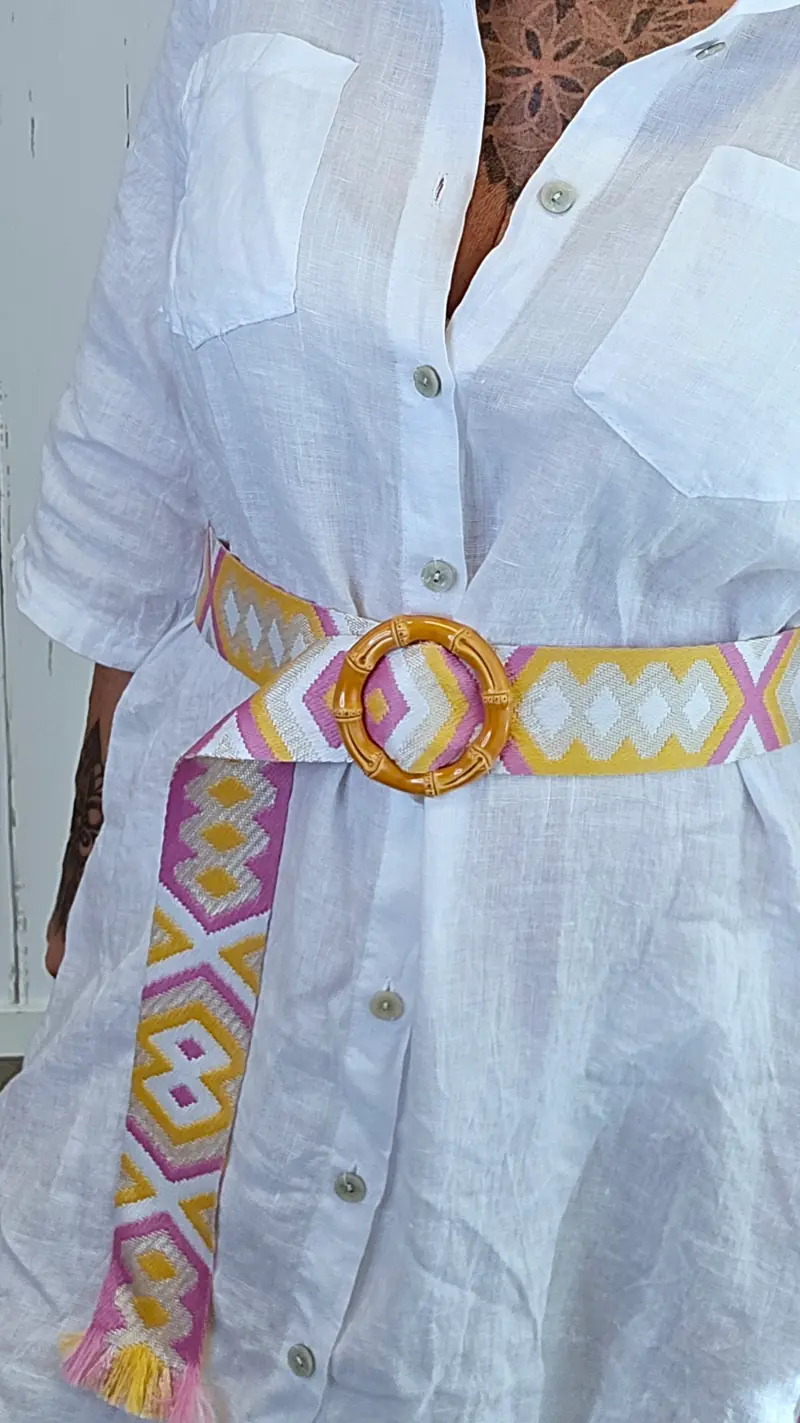 Bohemian belte rosa