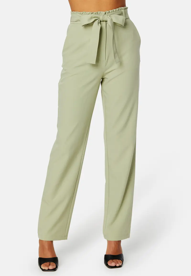 Bosella HW Paperbag Straight Pant
