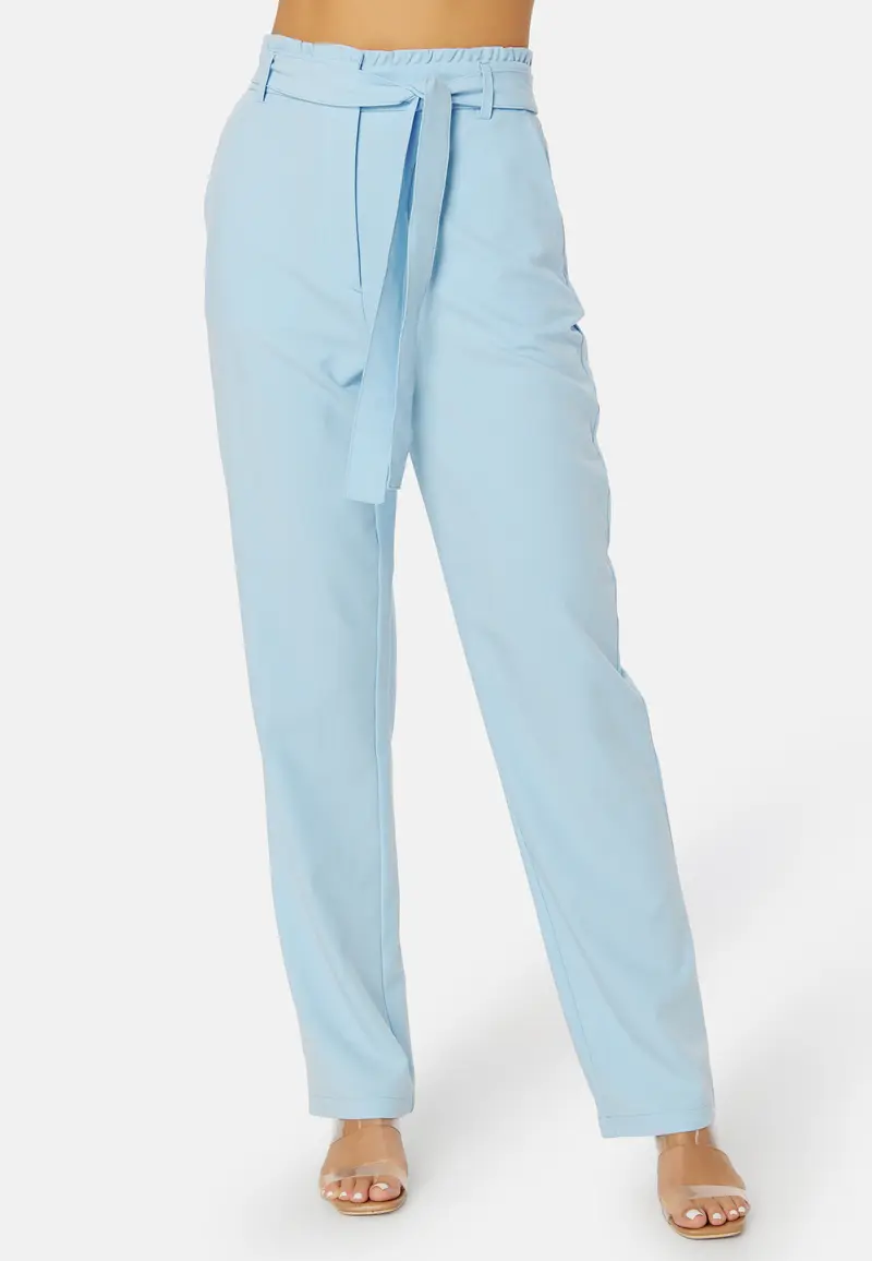 Bosella HW Paperbag Straight Pant