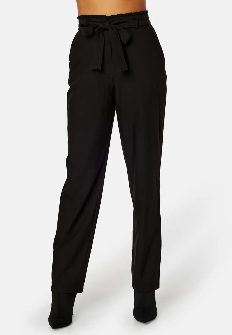 Bosella HW Paperbag Straight Pant