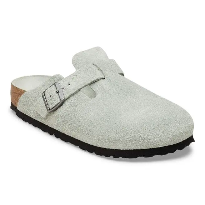 Boston BS Suede Leather Pure Sage Tonal