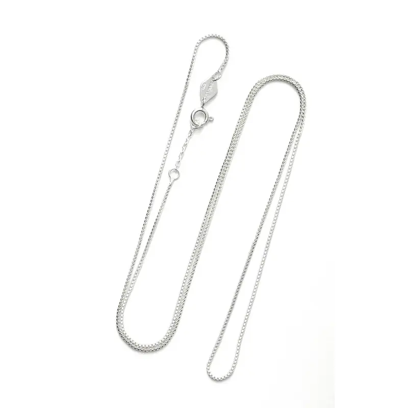 Box Chain Necklace Silver