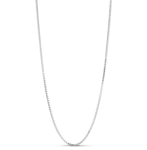 Box Chain Necklace Silver