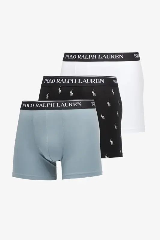 Boxer Brief 3pk Black Print/Grey Blue/White