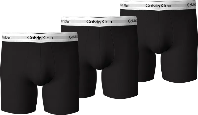 Boxer Brief 3Pk Icon Black White Trim