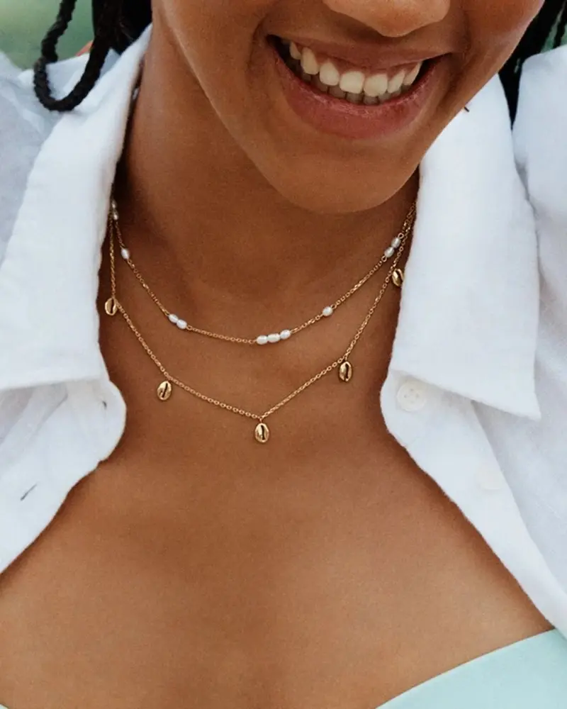 Breeze Necklace Multi Gold