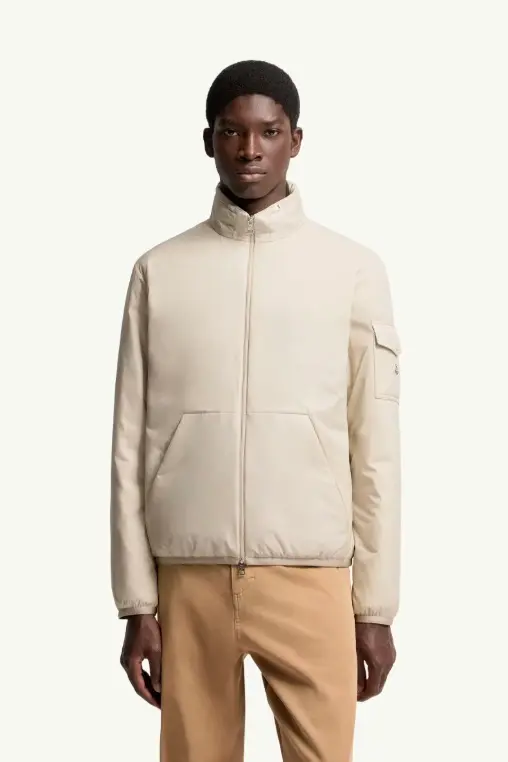 Breezes Short Padded Jacket Light Beige