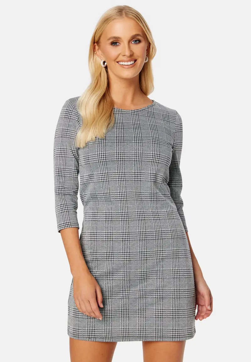 Brilliant 3/4 Check Dress