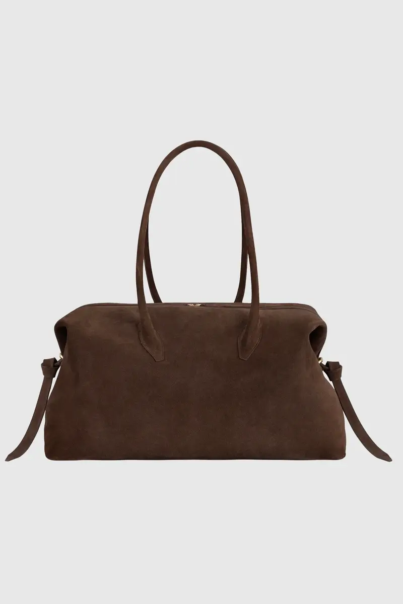 Brioche Suede Weekender Chocolate