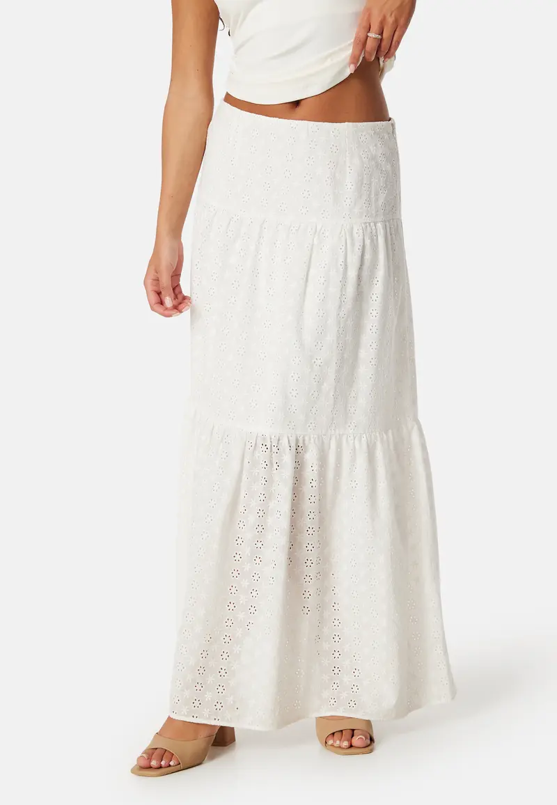 Broderie Anglaise Maxi Skirt