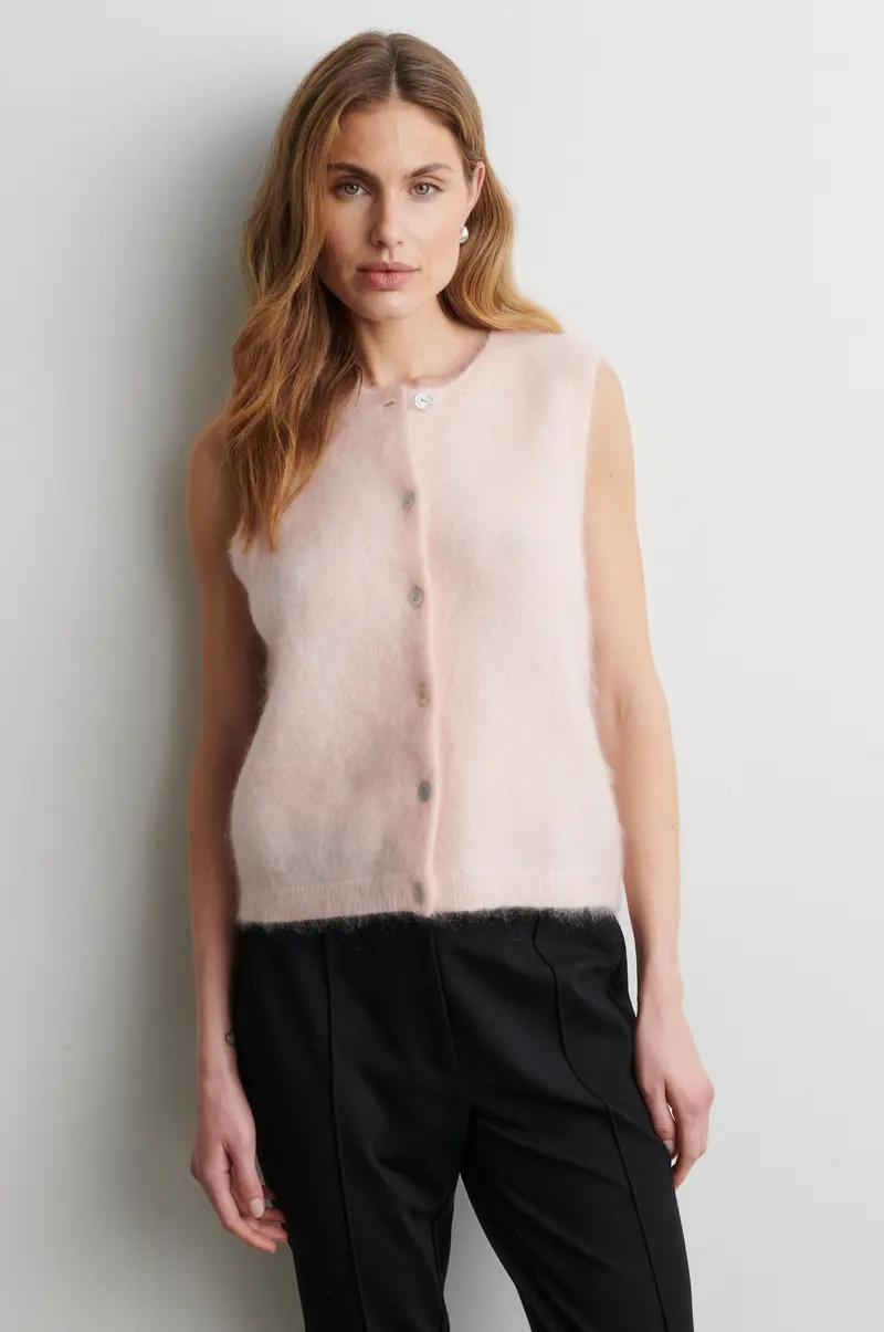 Brook Knit Button Vest
