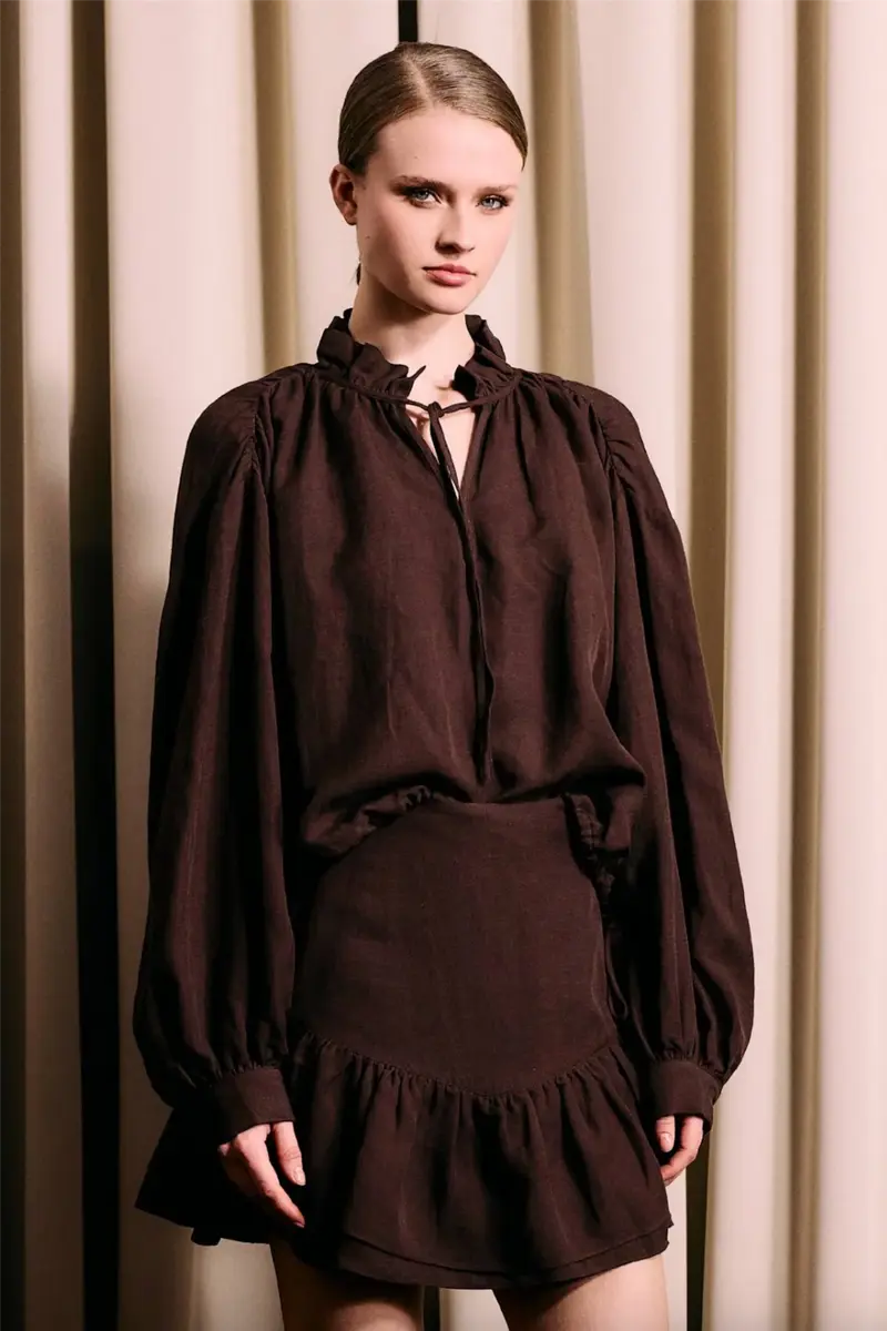 Brooke Blouse Cocoa Brown