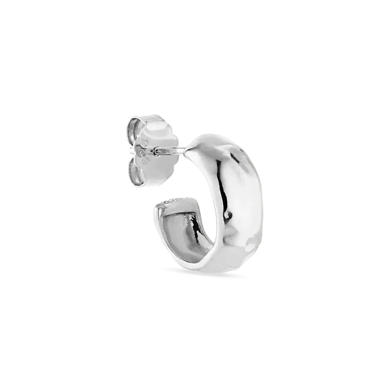 Bruised Heart Hoop - Sterling Sølv