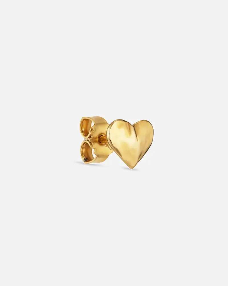 Bruised Heart Stud - Forgyldt Sterling Sølv