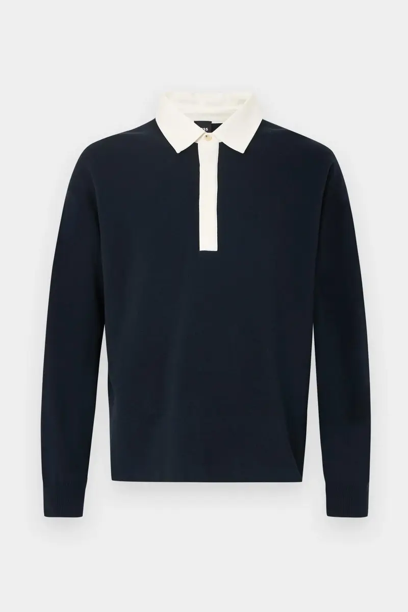 C-Ustino Polo Sweater Dark Blue