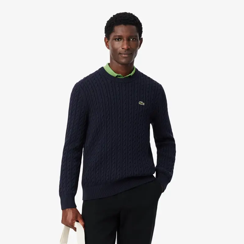 Cable Knit Cotton Sweater