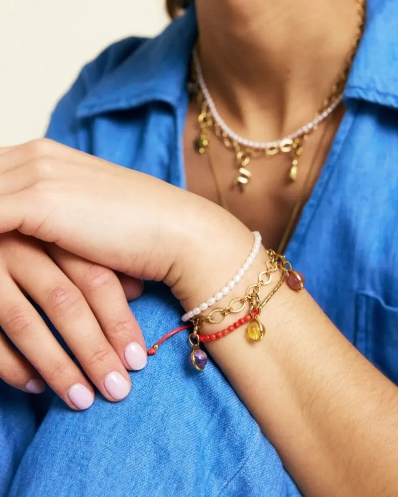 Cabo Bracelet Pearl Gold