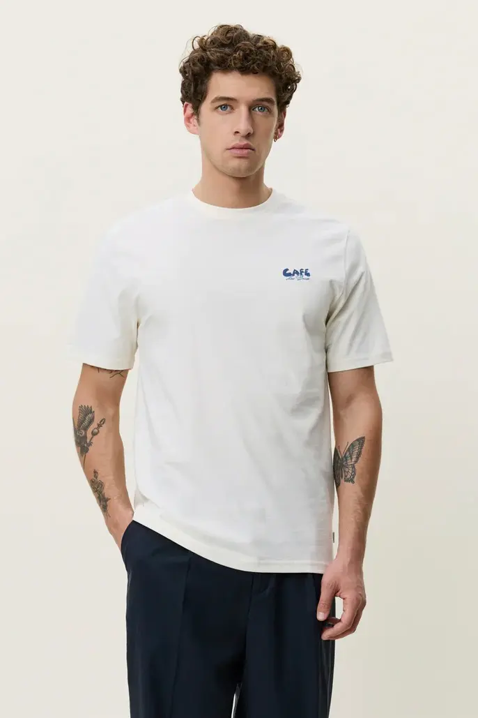 Café T-Shirt Light Ivory