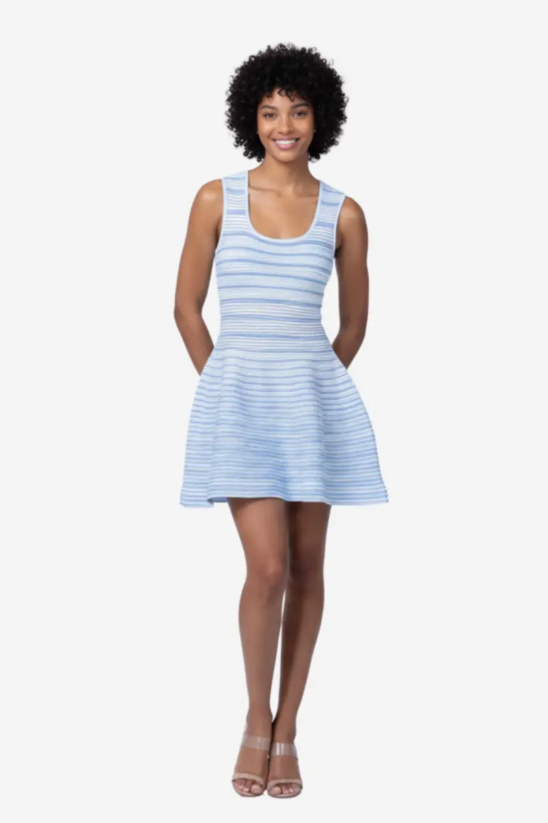 Cally Mini Dress Periwinkle Multi