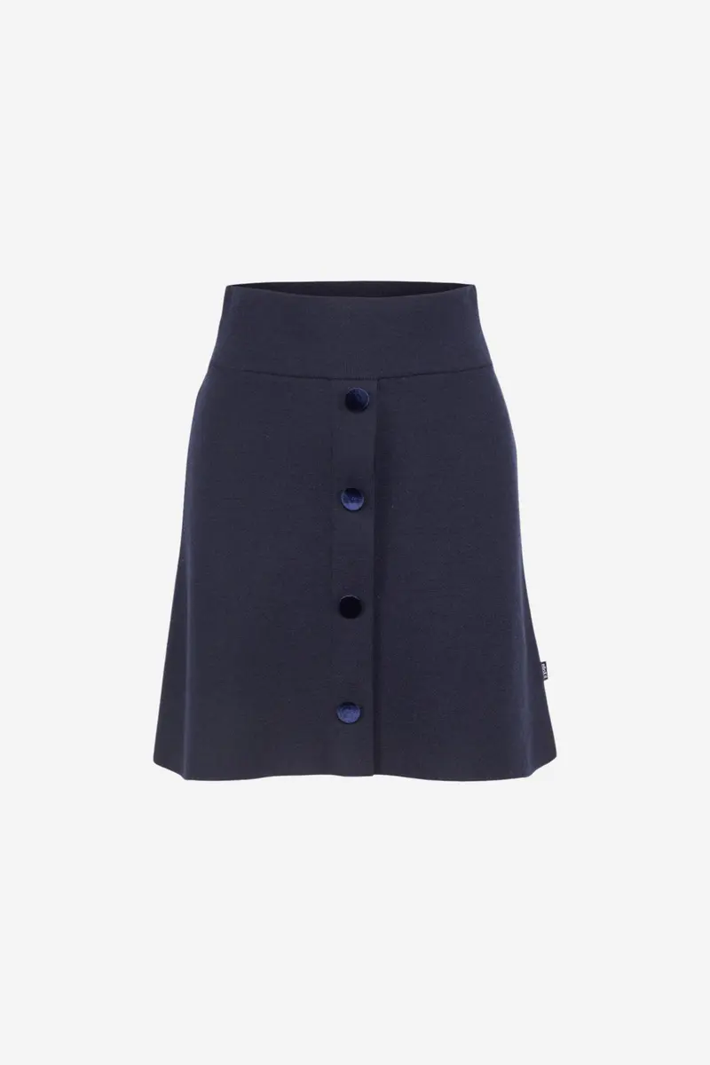 Carina Merino Skirt Navy