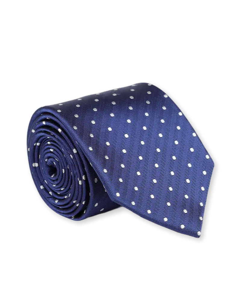 Carlos Polkadot Silk Tie