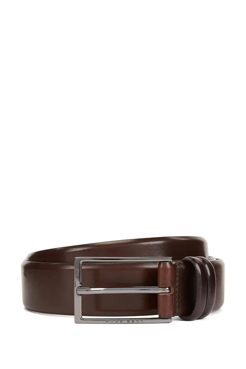 Carmello Leather Belt Dark Brown