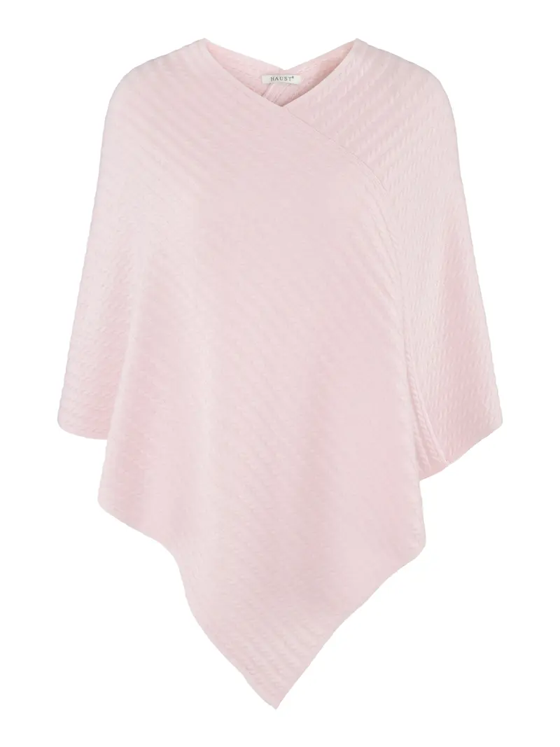 Cashmere cable poncho Lyserosa