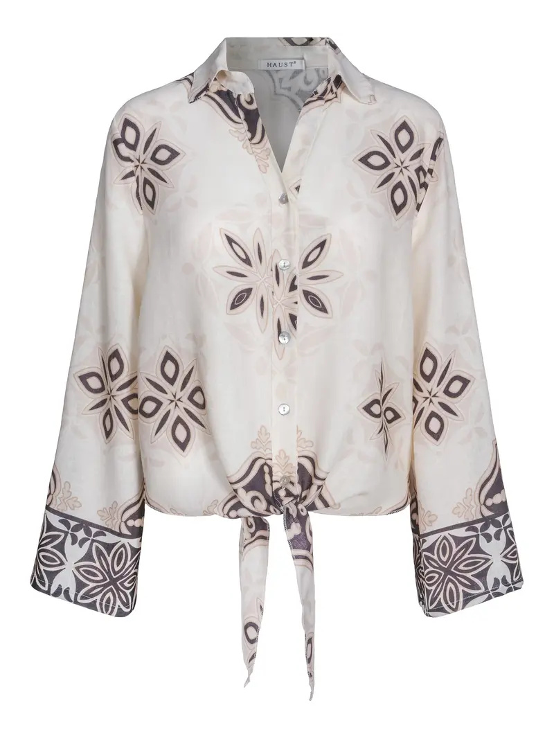 Casual printed tie shirt Multi