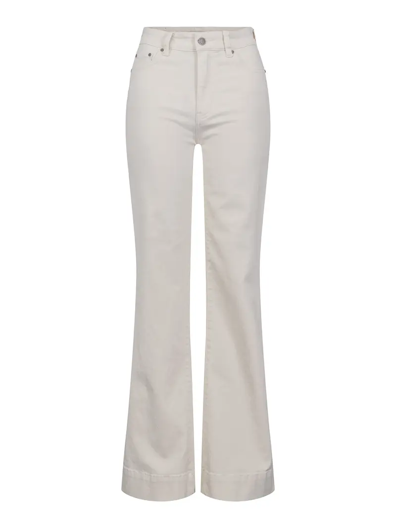 Casual stretch twill trouser lys-beige
