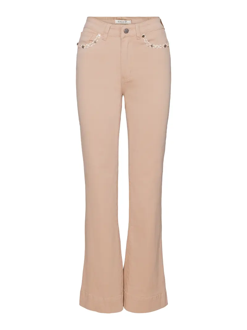 Casual stretch twill trouser w/Ribbon Sand