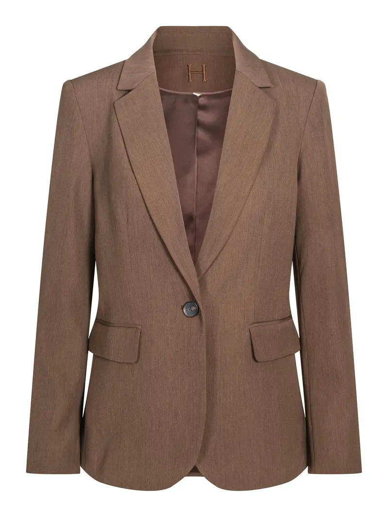 Casual tailored blazer Cocoa Powder