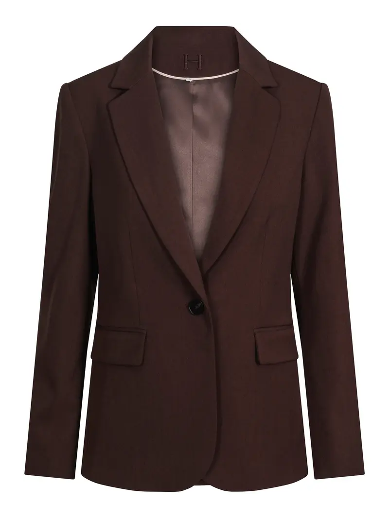Casual tailored blazer Dark Brown
