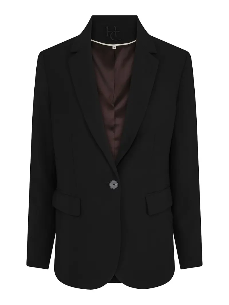Casual tailored blazer Sort