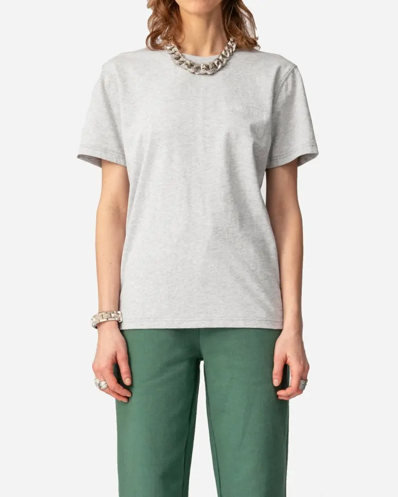 Casual Tee Short Sleeve - Light Grey Melange Logo
