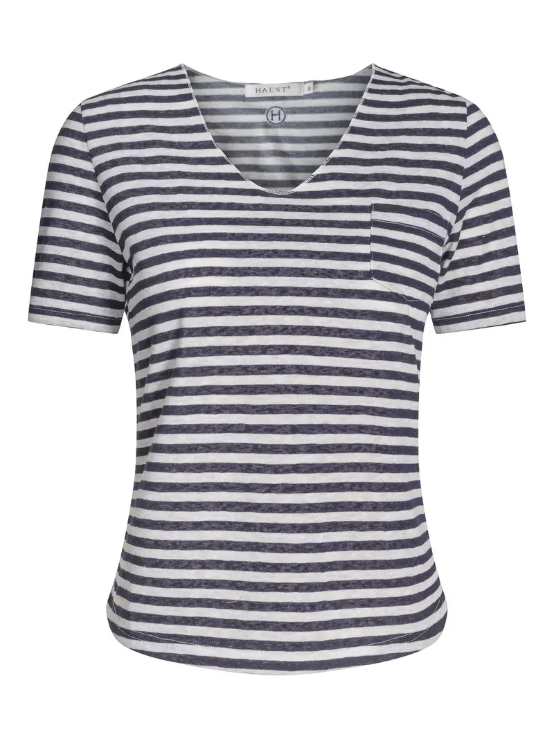 Casual V-neck top Marineblå