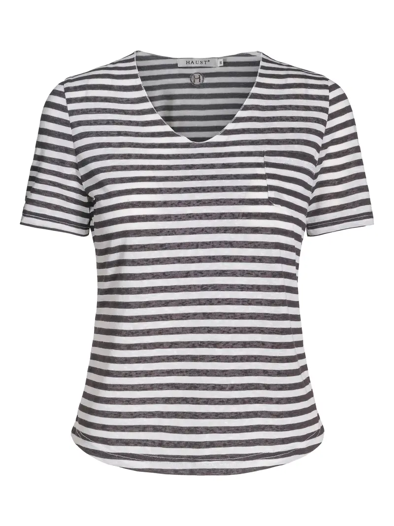 Casual V-neck top Sort