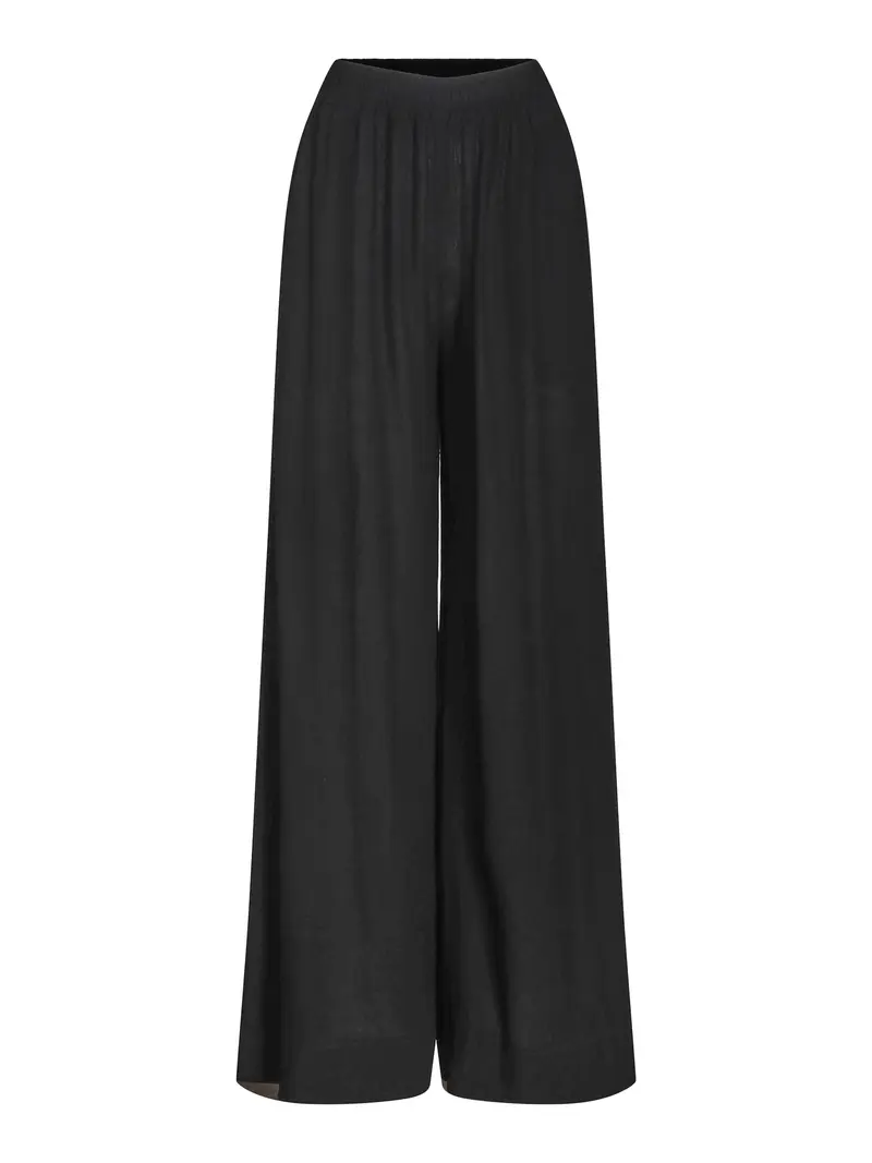 Casual wide trouser Black