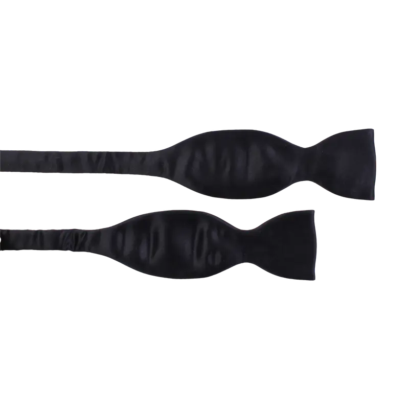 Ceremony Self Tie Black Satin