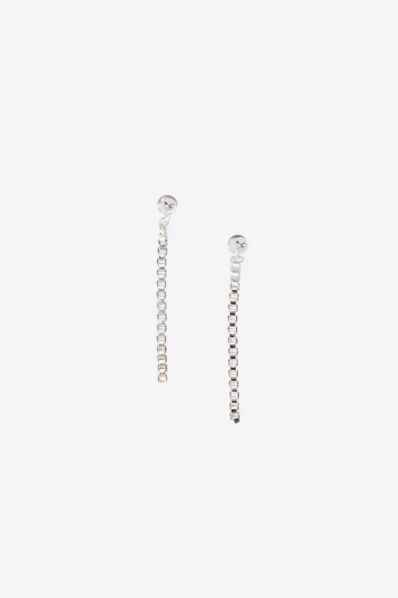 Chain Earrings Silver