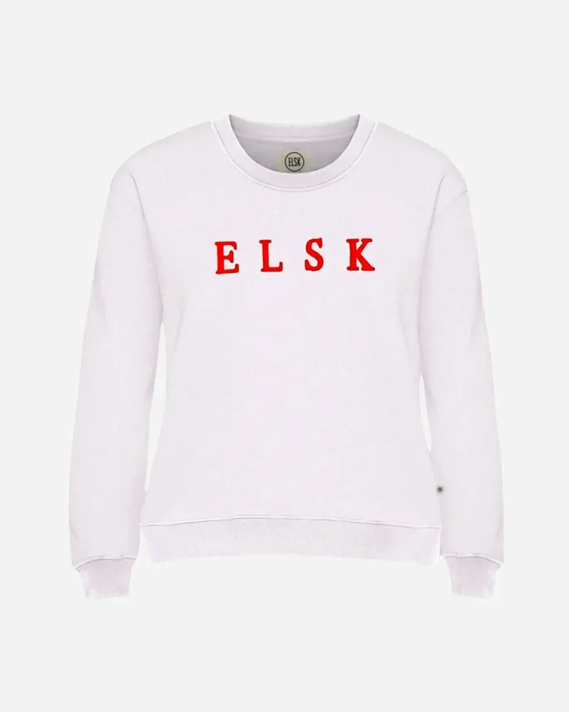 Chenille EMB. Ørum Women's Sweatshirt - Dusty Pink