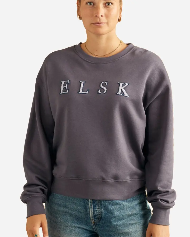 Chenille Ørum Sweatshirt - Stone Purple