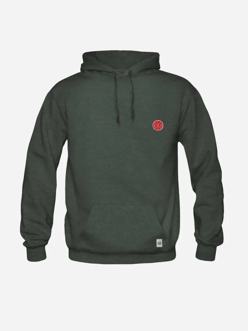 Chest Batch Hoodie - Dark Green