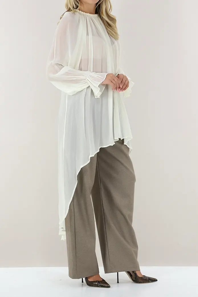 Chiffon Blouse Crema