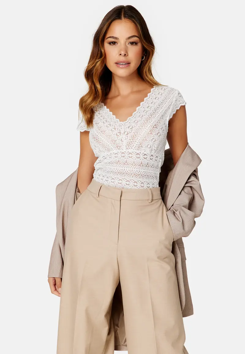 Chikka V-Neck Cap Sleeve Top