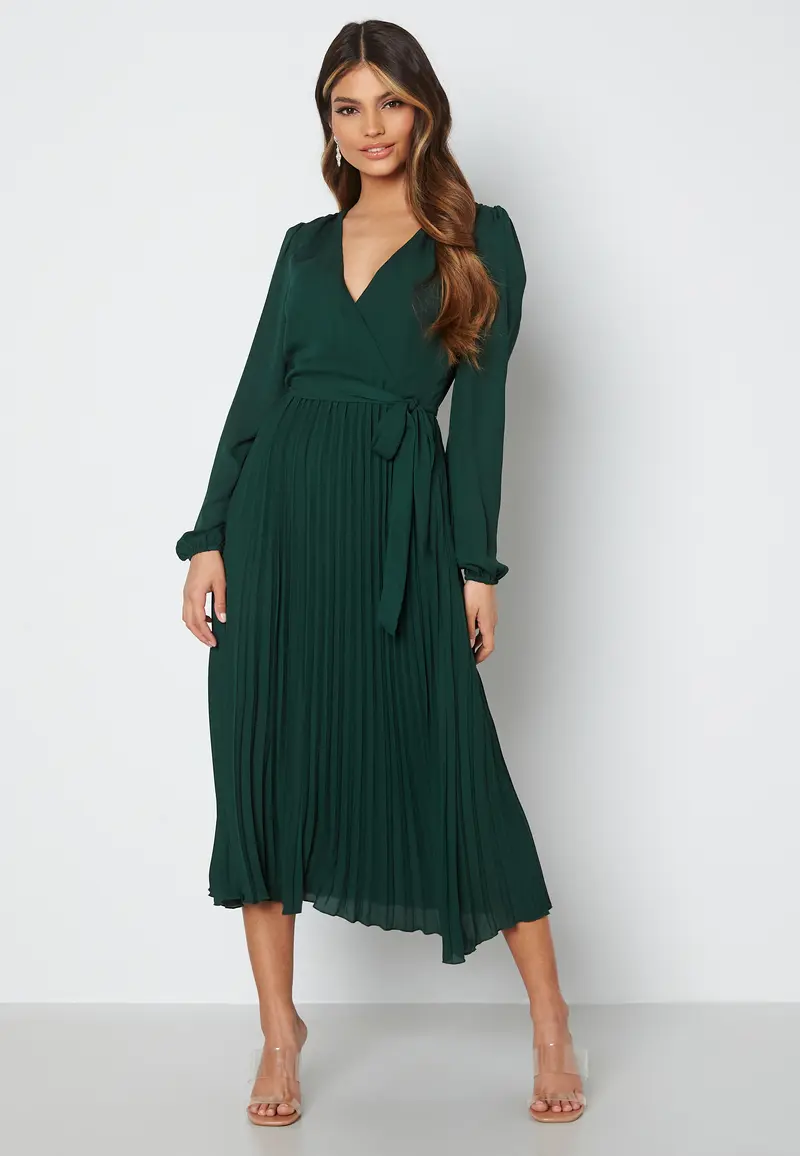 Christa Pleated Midi Dress