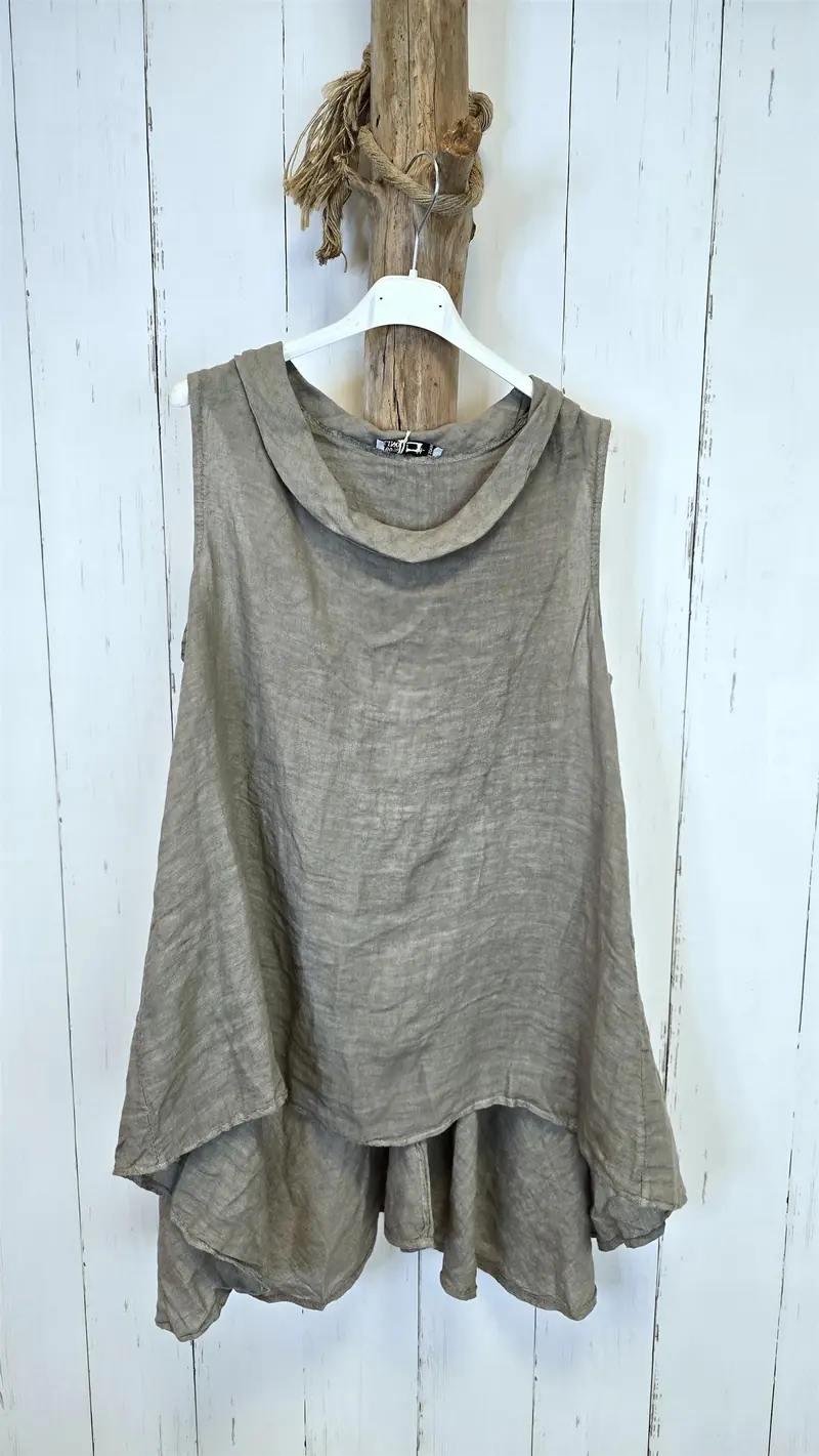 Ciccy ermeløs lintopp taupe